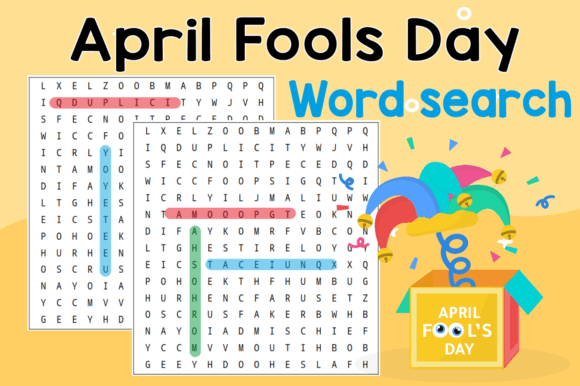 Download April Fool's Day Word Search Puzzles Kdp - April Collection