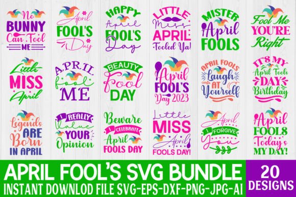 Download APRIL FOOL’S SVG BUNDLE - April Collection