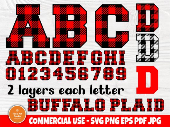 Download Buffalo Plaid SVG Fonts, Alphabet Svg - Svg fonts Collection