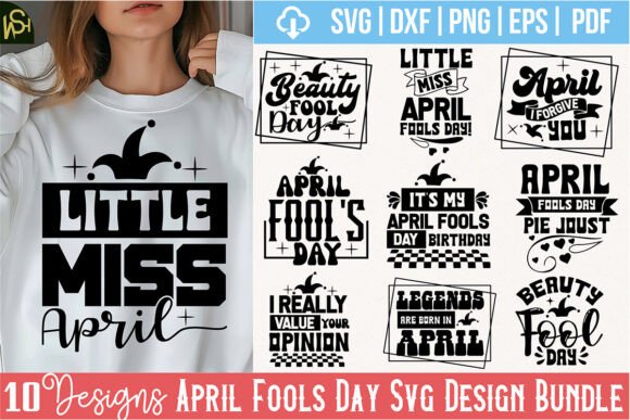 Download April Fools Day SVG Design Bundle - April Collection